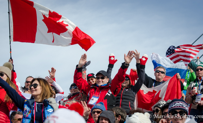 Canadian Fans at Men's Ski Cross