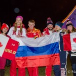 Russian Fans at the Olympic Cauldron