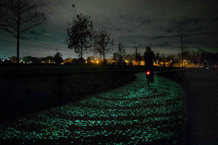 Van Gogh Roosengaarde Glowing Bike Path