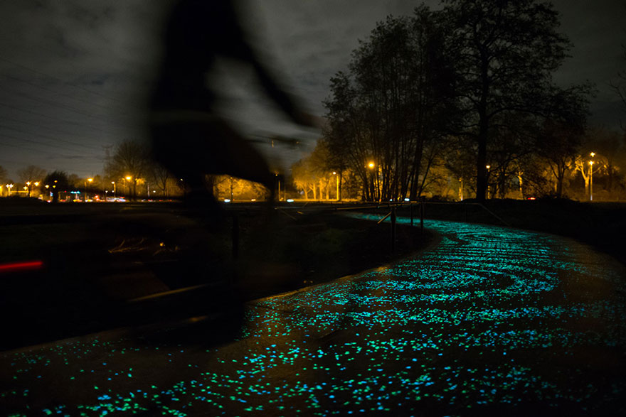Van Gogh Roosengaarde Glowing Bike Path