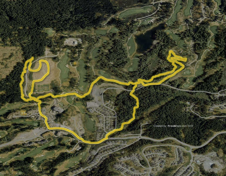 Bear Mountain 2016 Canada Cup Race Course Map