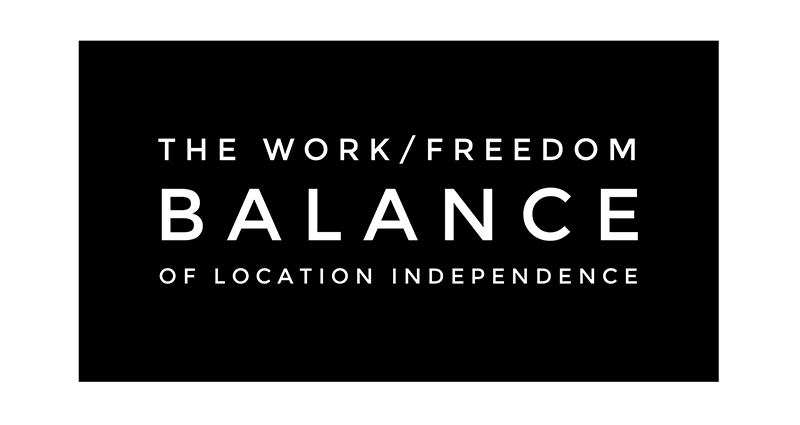 The Work/Freedom Balance of Location Independence