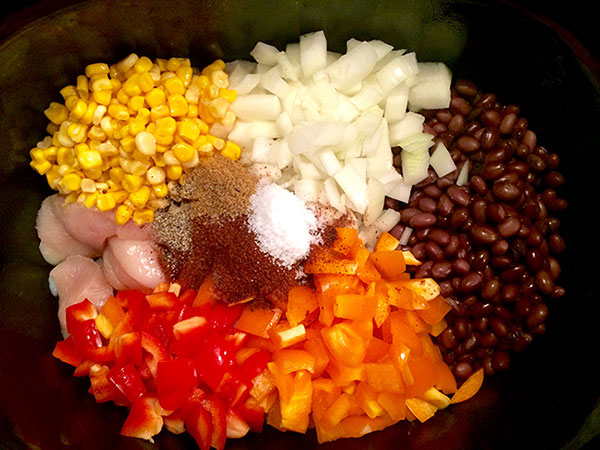 Cilantro Lime Chicken with Corn and Black Beans - Ingredients